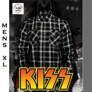 DIXXON FLANNEL x KISS DRESSED TO KILL Flannel Shirt Collab - Men's XL